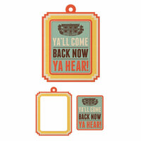 We R Memory Keepers - Country Livin' Collection - Embossed Tags - Mini Frames - Ya'll