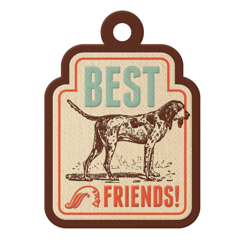 We R Memory Keepers - Country Livin' Collection - Embossed Tags - Best Friends