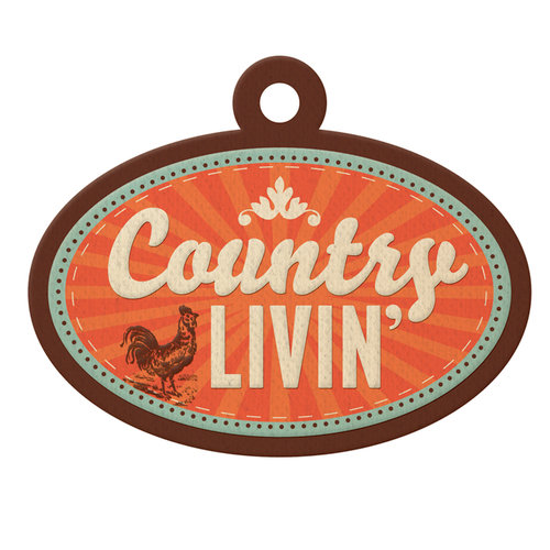 We R Memory Keepers - Country Livin' Collection - Embossed Tags - Country Livin'