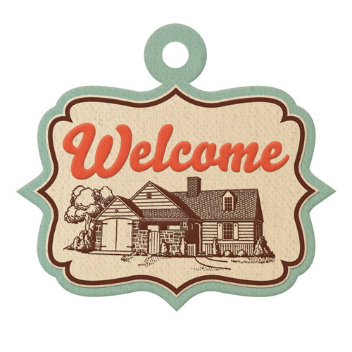 We R Memory Keepers - Country Livin' Collection - Embossed Tags - Welcome