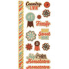 We R Memory Keepers - Country Livin' Collection - Embossed Cardstock Stickers