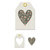 We R Memory Keepers - Chalkboard Collection - Embossed Tags - Mini Frames - Heart