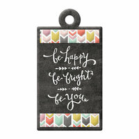 We R Memory Keepers - Chalkboard Collection - Embossed Tags - Be You