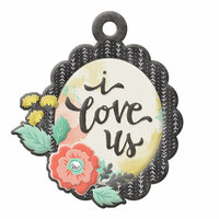 We R Memory Keepers - Chalkboard Collection - Embossed Tags - I Love Us