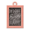 We R Memory Keepers - Chalkboard Collection - Embossed Tags - Happy