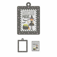 We R Memory Keepers - Bewitched Collection - Embossed Tags - Mini Frames - Hocus Pocus