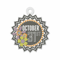 We R Memory Keepers - Bewitched Collection - Embossed Tags - October 31st