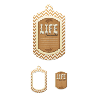 We R Memory Keepers - Harvest Collection - Embossed Tags - Mini Frames - Life