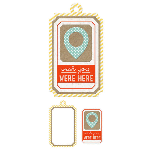 We R Memory Keepers - Notable Collection - Embossed Tags - Mini Frames - Wish