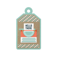 We R Memory Keepers - Notable Collection - Embossed Tags - Hello There