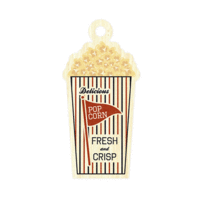 We R Memory Keepers - Game Day Collection - Wood Tag - Popcorn