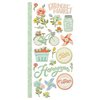 We R Memory Keepers - Farmers Market Collection - Embossed Cardstock Stickers