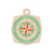 We R Memory Keepers - Jet Set Collection - Wood Tag - Compass