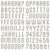 We R Memory Keepers - Jet Set Collection - Chipboard Stickers with Foil Accents - Alphabet