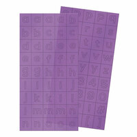 We R Memory Keepers - Clearly Bold Collection - Alpha Block Plastic Stickers - Alphabet