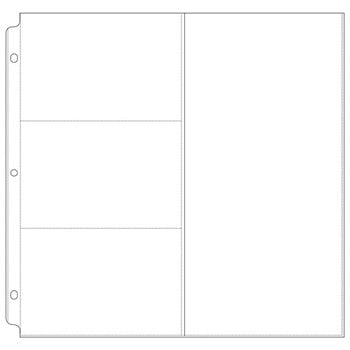 We R Memory Keepers - 12 x 12 Page Protectors with Three 4 x 6 One 6 x 12 Photo Sleeves - 10 Pack