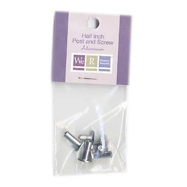 We R Memory Keepers - Aluminum Post and Screws - Set of 3 - 1/2 Inch