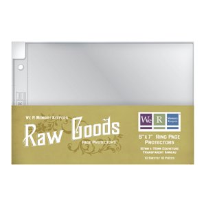 We R Memory Keepers - Raw Goods Collection - 5 x 7 Page Protectors - 10 Pack