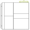 We R Memory Keepers - Page Protectors - Two 4 x 6 Two 5 x 7 One 2 x 7 Inch Photo Sleeves - Fits 12 x 12 Three Ring Albums