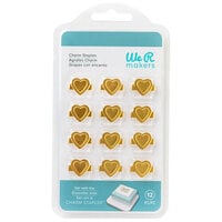 We R Makers - Metal Embellishment Charms - Heart - Gold