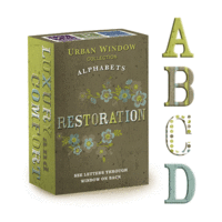 We R Memory Keepers - Urban Window Restoration Collection - Alphabet Box, CLEARANCE