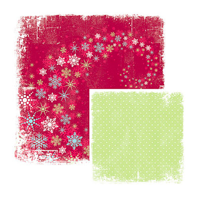 We R Memory Keepers - White Out Christmas Collection - 12 x 12 Double Sided Paper - Dreamy, CLEARANCE