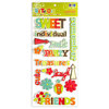 We R Memory Keepers - White Out Nonsense Collection - Self Adhesive Layered Chipboard Words, CLEARANCE