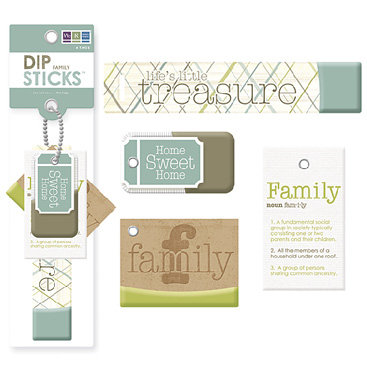 We R Memory Keepers - Dip Sticks - Tags - Family, CLEARANCE