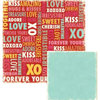 We R Memory Keepers - Heart Attack Collection - 12 x 12 Double Sided Paper - XOXO, CLEARANCE