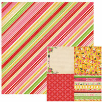 We R Memory Keepers - Merry and Bright Collection - Christmas - 12 x 12 Double Sided Paper - Tinsel, CLEARANCE