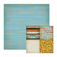We R Memory Keepers - GeoHectic Collection - 12 x 12 Double Sided Paper - Light Board, CLEARANCE
