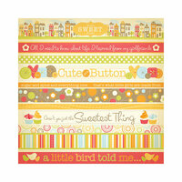 We R Memory Keepers - Twirl Collection - 12 x 12 Glitter Paper - Sweet Things, CLEARANCE
