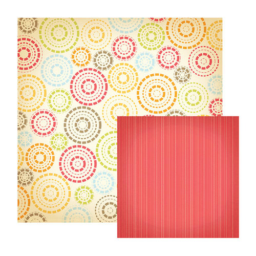 We R Memory Keepers - Twirl Collection - 12 x 12 Double Sided Paper - Twirly, CLEARANCE
