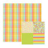 We R Memory Keepers - Hippity Hoppity Collection - Easter - 12 x 12 Double Sided Paper - Wicker, BRAND NEW