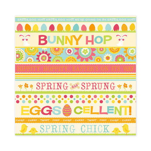 We R Memory Keepers - Hippity Hoppity Collection - Easter - 12 x 12 Glitter Paper - Easter Fun, CLEARANCE