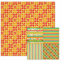 We R Memory Keepers - 72 and Sunny Collection - 12 x 12 Double Sided Paper - Sunkist, CLEARANCE