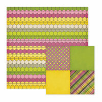 We R Memory Keepers - Retro Glam Collection - 12 x 12 Double Sided Paper - Gene