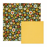 We R Memory Keepers - Out and About Collection - 12 x 12 Double Sided Paper - Flower Depot, CLEARANCE