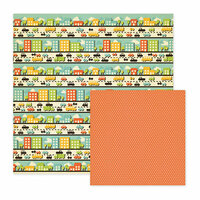 We R Memory Keepers - Out and About Collection - 12 x 12 Double Sided Paper - Neighborhood Street, CLEARANCE