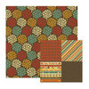 We R Memory Keepers - Maple Grove Collection - 12 x 12 Double Sided Paper - Hickory, CLEARANCE