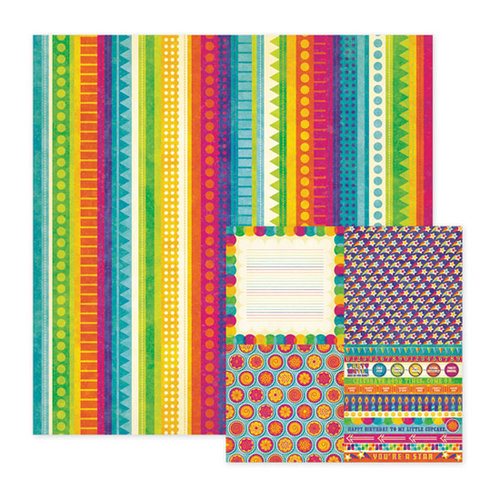 We R Memory Keepers - Funfetti Collection - 12 x 12 Double Sided Paper - Surprise, CLEARANCE