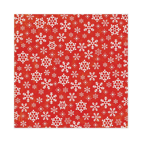 We R Memory Keepers - White Christmas Collection - 12 x 12 Flocked Paper - Snow Flurry