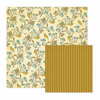 We R Memory Keepers - Merry January Collection - 12 x 12 Double Sided Paper - Twig, CLEARANCE