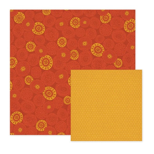 We R Memory Keepers - Fiesta Collection - 12 x 12 Double Sided Paper - Rubia