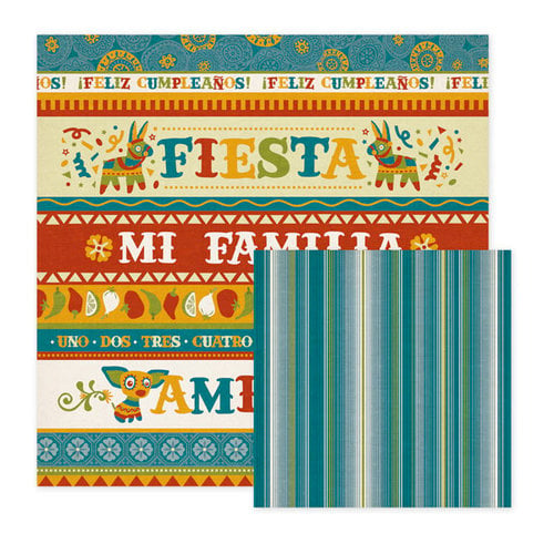 We R Memory Keepers - Fiesta Collection - 12 x 12 Double Sided Paper - Amigos
