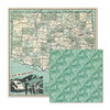 We R Memory Keepers - Travel Light Collection - 12 x 12 Double Sided Paper - Scenic Route