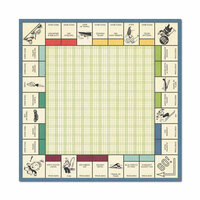 We R Memory Keepers - Travel Light Collection - 12 x 12 Paper with Foil Accents - Game Board
