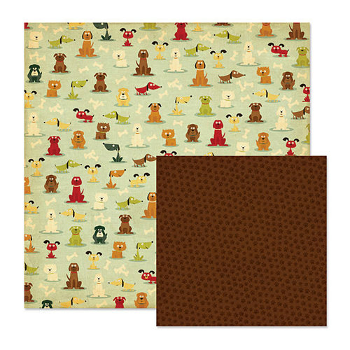 We R Memory Keepers - Friends Furever Collection - 12 x 12 Double Sided Paper - Puppy Love