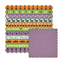 We R Memory Keepers - Spookville Collection - Halloween - 12 x 12 Die Cut Paper - Monster Mash