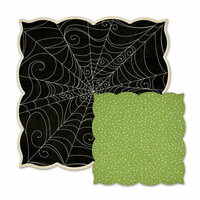 We R Memory Keepers - Spookville Collection - Halloween - 12 x 12 Die Cut Paper - Wicked Web